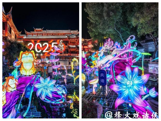 全国彩灯齐聚上海500多岁古典园林，白驹穿越四季与人生